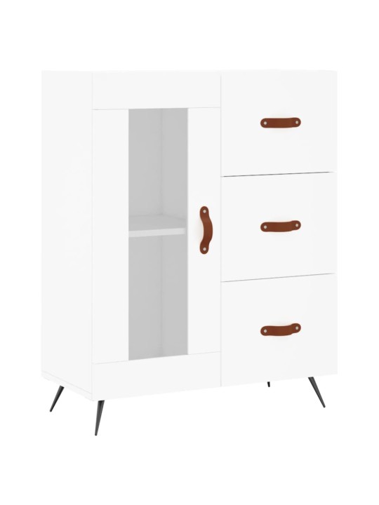 Augstais skapis, balts, 69,5x34x180 cm, inženierijas koks