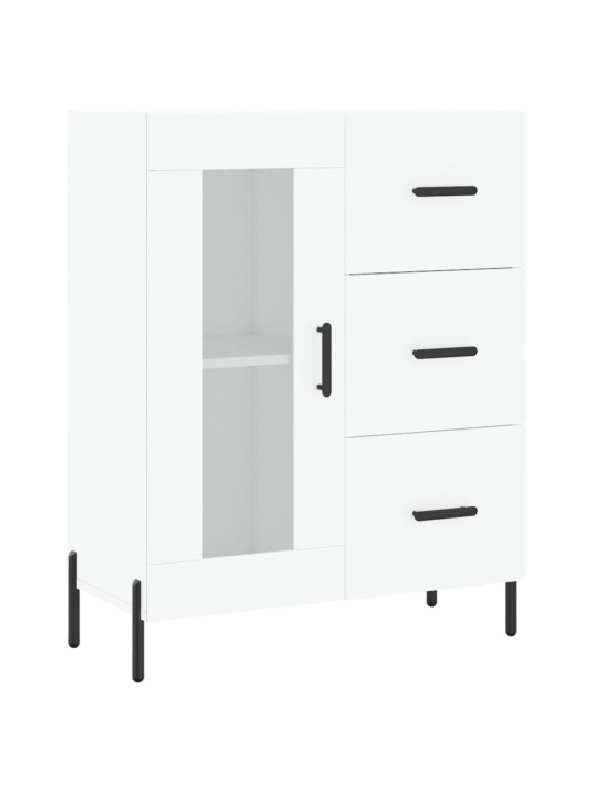 Augstais skapis, balts, 69,5x34x180 cm, inženierijas koks