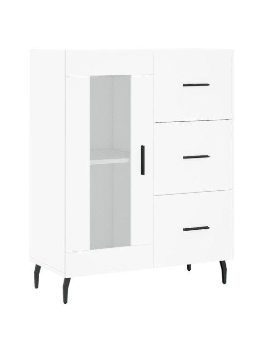 Augstais skapis, balts, 69,5x34x180 cm, inženierijas koks