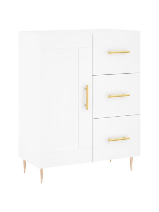 Augstais skapis, balts, 69,5x34x180 cm, inženierijas koks