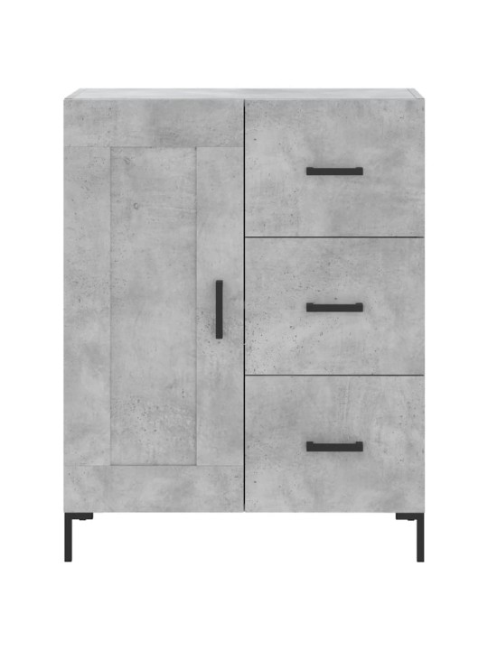 Augstais skapis, pelēks, 69,5x34x180 cm, inženierijas koks