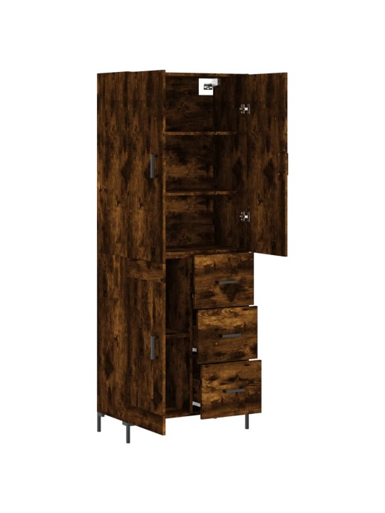 Augstais skapis, ozolkoka, 69,5x34x180 cm, inženierijas koks