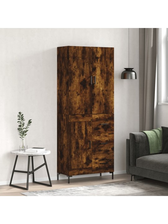 Augstais skapis, ozolkoka, 69,5x34x180 cm, inženierijas koks