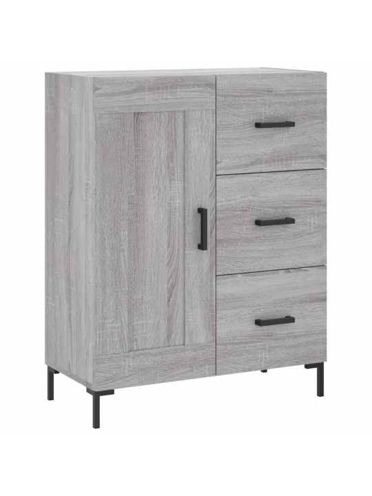 Augstais skapis, pelēks, 69,5x34x180 cm, inženierijas koks