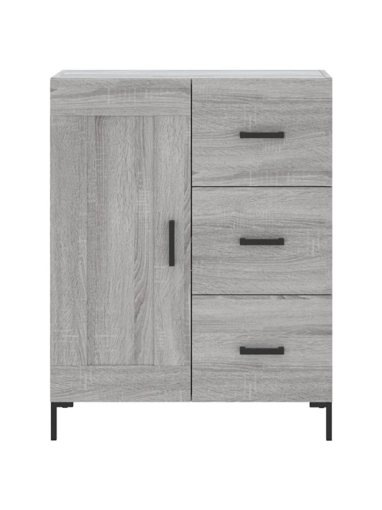 Augstais skapis, pelēks, 69,5x34x180 cm, inženierijas koks