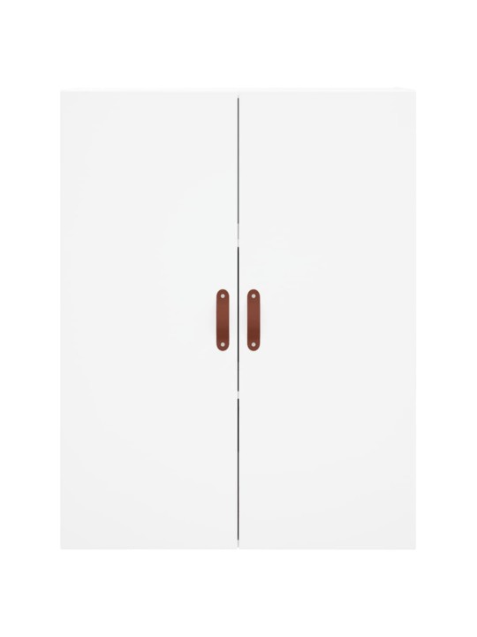 Augstais skapis, balts, 69,5x34x180 cm, inženierijas koks
