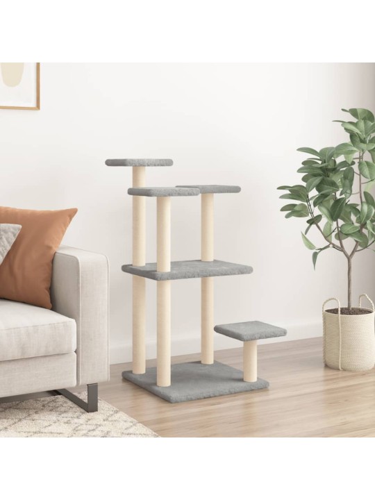Nagu asināšanas stabi ar platformām, gaiši pelēki, 98,5 cm