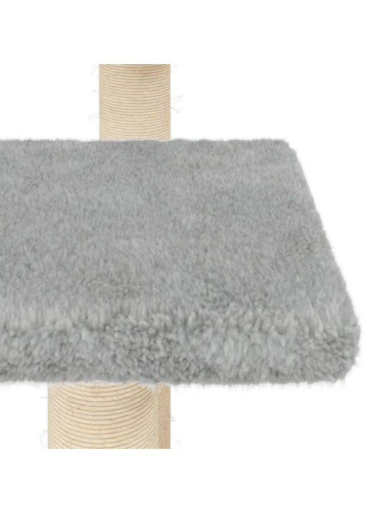 Nagu asināšanas stabi ar platformām, gaiši pelēki, 98,5 cm