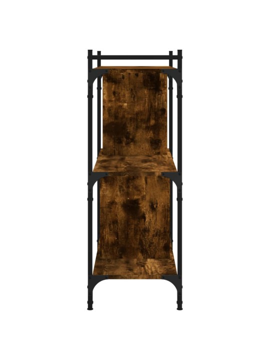 Grāmatu plaukts, 3 līmeņi, ozola krāsa, 76x32x88 cm, koks