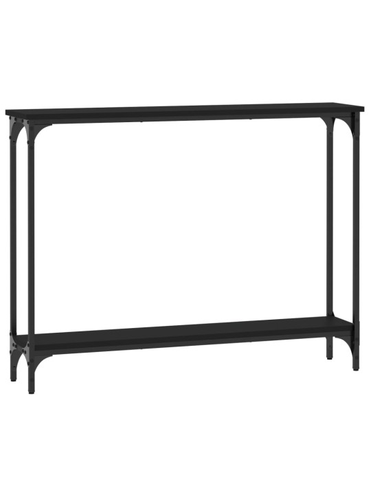 Konsoles galdiņš, melns, 100x22,5x75 cm, inženierijas koks