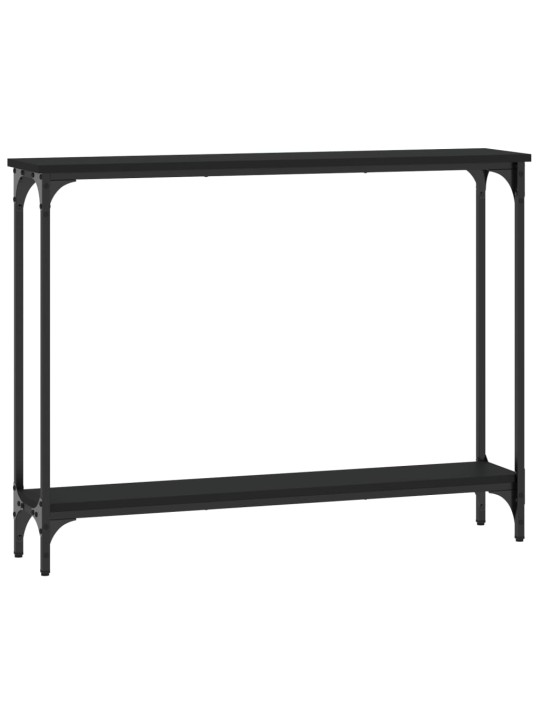 Konsoles galdiņš, melns, 100x22,5x75 cm, inženierijas koks