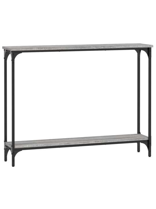 Konsoles galdiņš, pelēcīgs, 100x22,5x75 cm, inženierijas koks