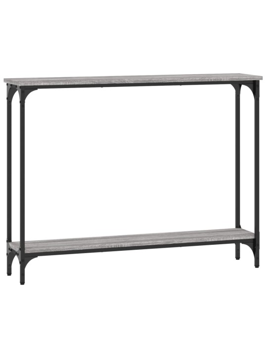 Konsoles galdiņš, pelēcīgs, 100x22,5x75 cm, inženierijas koks