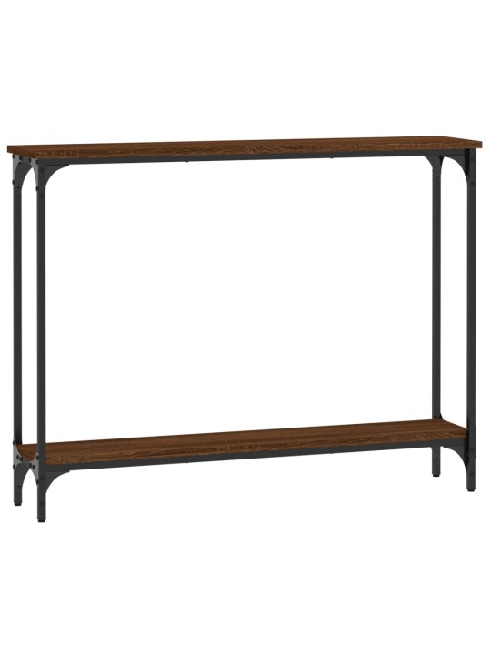Konsoles galdiņš, brūna koka, 100x22,5x75 cm, inženierijas koks