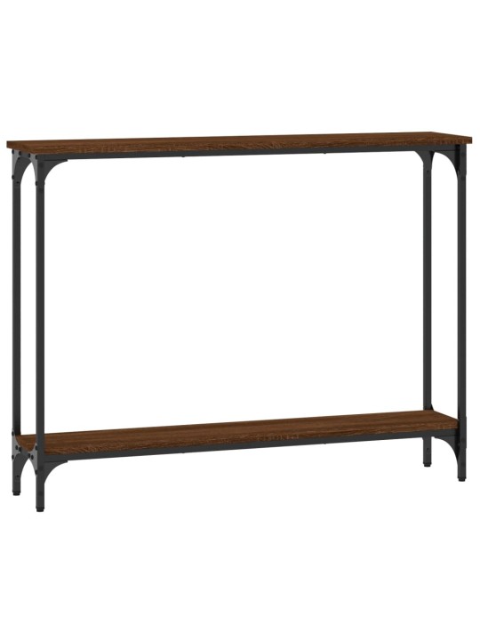 Konsoles galdiņš, brūna koka, 100x22,5x75 cm, inženierijas koks