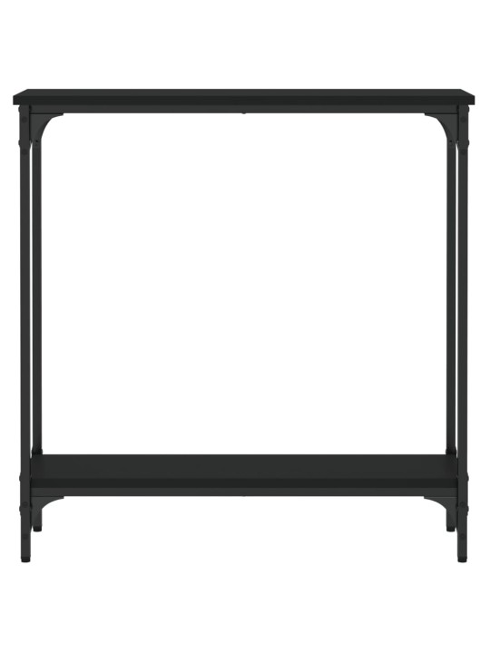 Konsoles galdiņš, melns, 75x22,5x75 cm, inženierijas koks