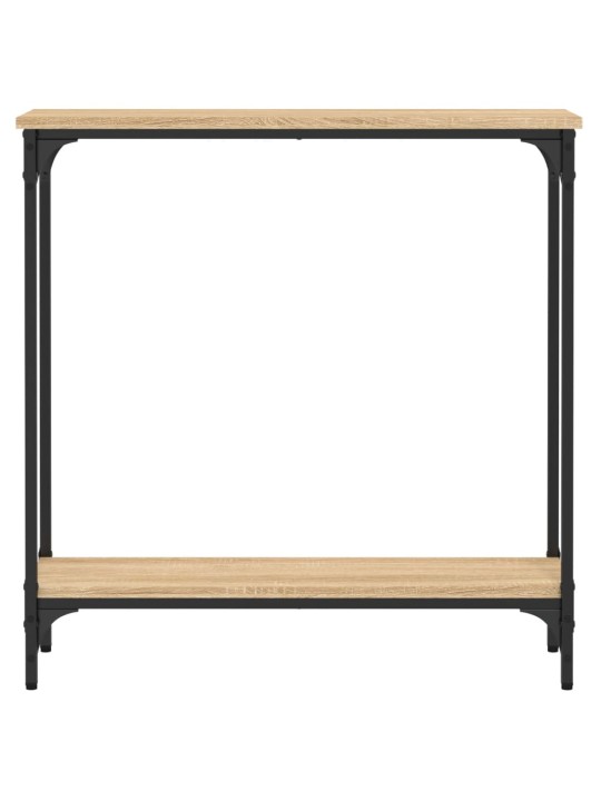 Konsoles galdiņš, koka krāsa, 75x22,5x75 cm, inženierijas koks