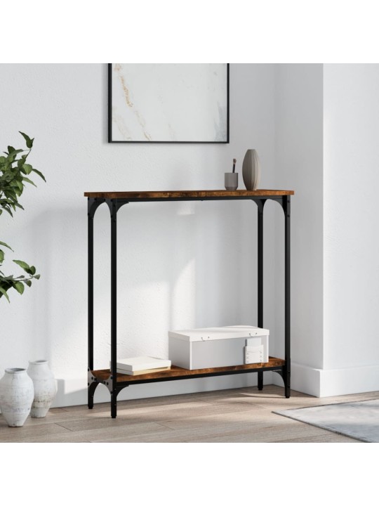 Konsoles galdiņš, ozolkoka, 75x22,5x75 cm, inženierijas koks
