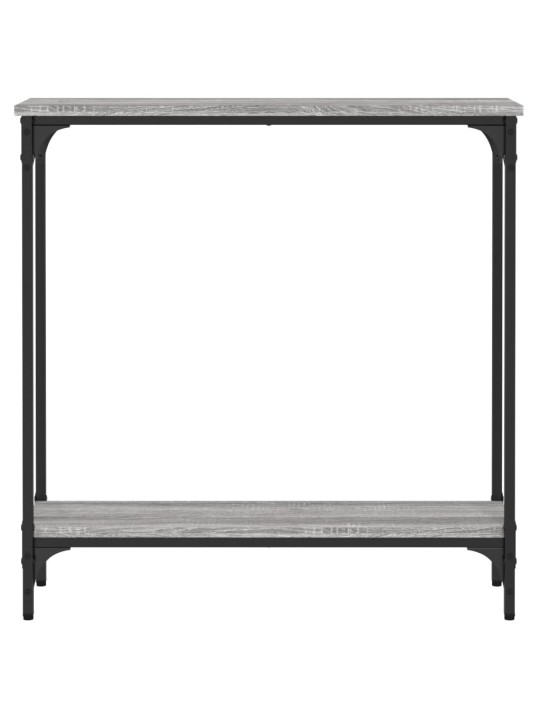Konsoles galdiņš, pelēcīgs, 75x22,5x75 cm, inženierijas koks