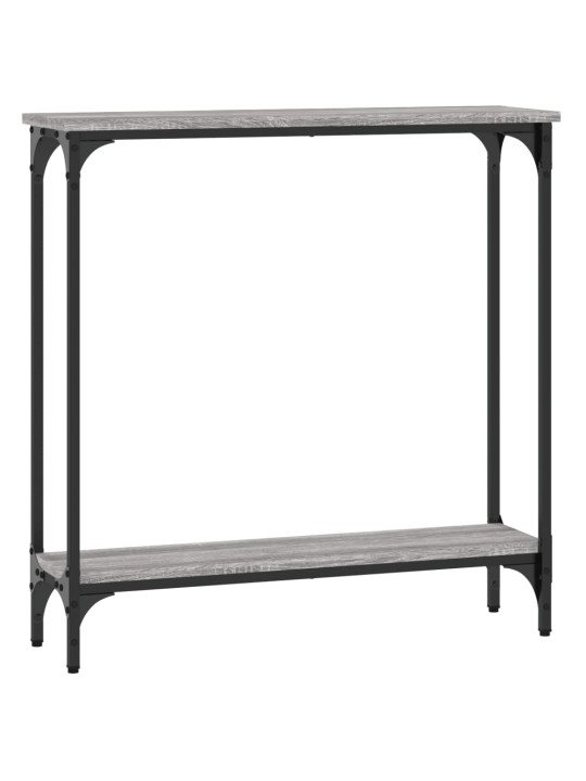 Konsoles galdiņš, pelēcīgs, 75x22,5x75 cm, inženierijas koks