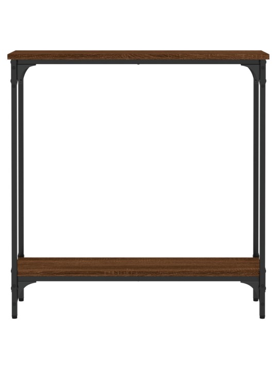 Konsoles galdiņš, brūna koka, 75x22,5x75 cm, inženierijas koks