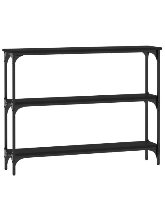 Konsoles galdiņš, melns, 100x22,5x75 cm, inženierijas koks