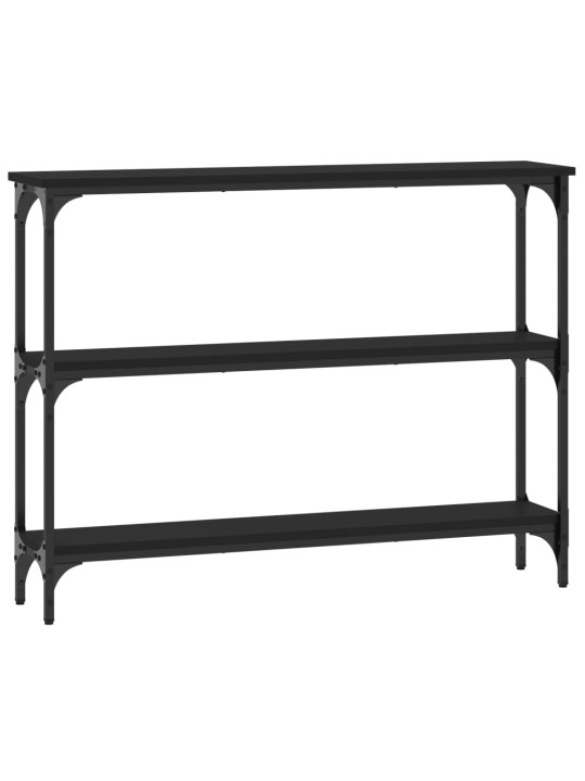 Konsoles galdiņš, melns, 100x22,5x75 cm, inženierijas koks