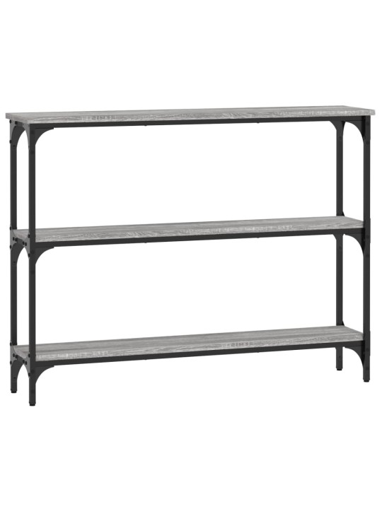 Konsoles galdiņš, pelēcīgs, 100x22,5x75 cm, inženierijas koks
