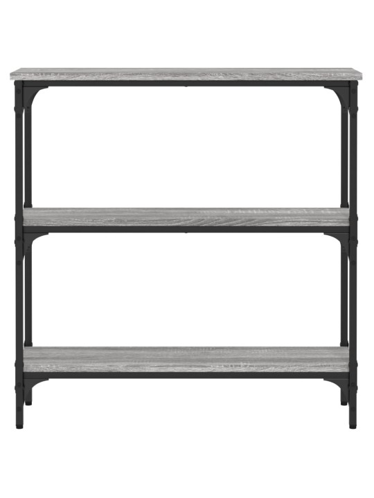 Konsoles galdiņš, pelēcīgs, 75x22,5x75 cm, inženierijas koks