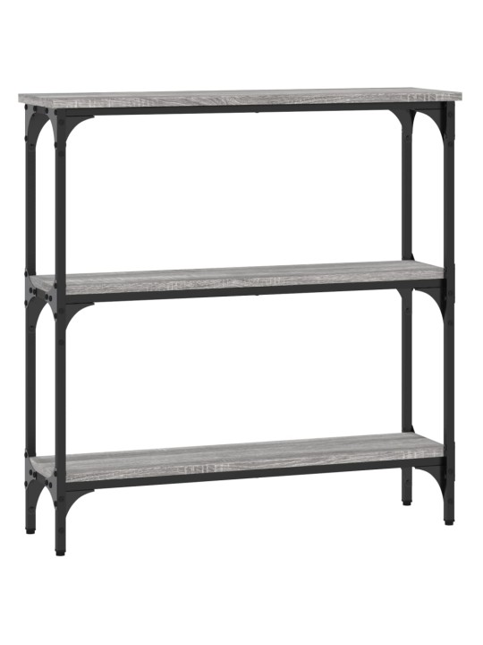Konsoles galdiņš, pelēcīgs, 75x22,5x75 cm, inženierijas koks