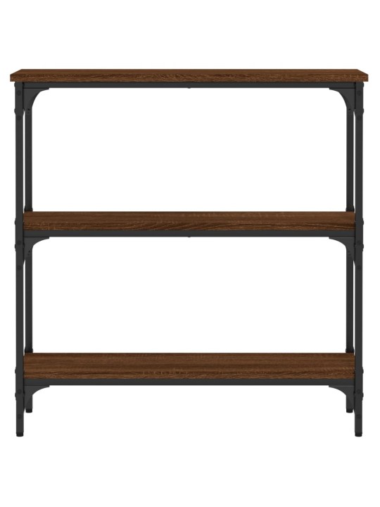 Konsoles galdiņš, brūna koka, 75x22,5x75 cm, inženierijas koks