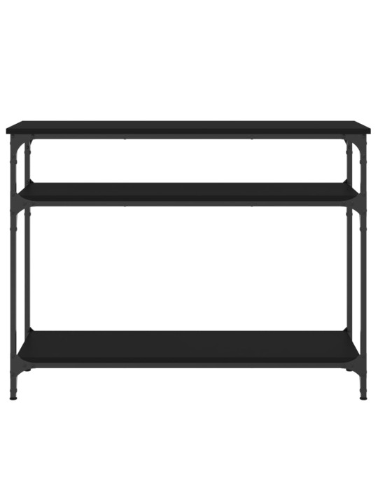Konsoles galdiņš, melns, 100x29x75 cm, inženierijas koks