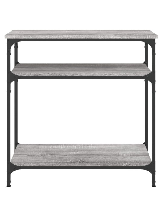 Konsoles galdiņš, pelēcīgs, 75x29x75 cm, inženierijas koks