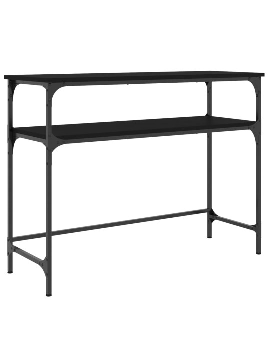 Konsoles galdiņš, melns, 100x35,5x75 cm, inženierijas koks