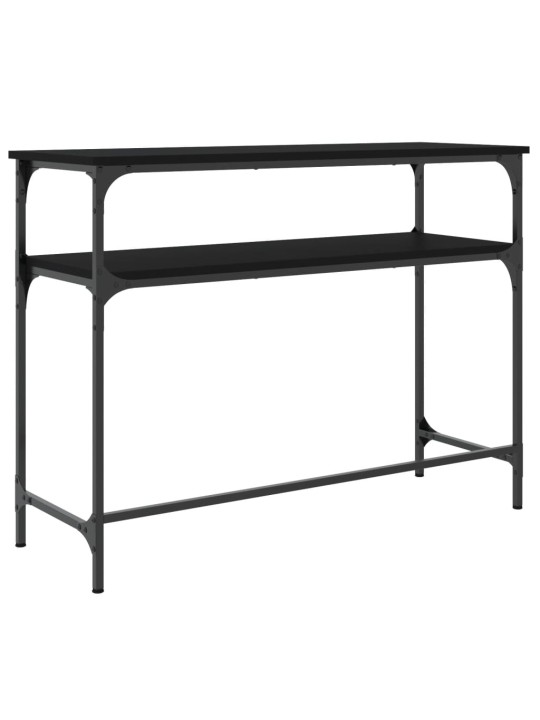 Konsoles galdiņš, melns, 100x35,5x75 cm, inženierijas koks