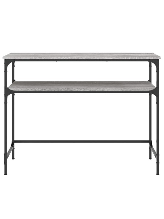 Konsoles galdiņš, pelēcīgs, 100x35,5x75 cm, inženierijas koks