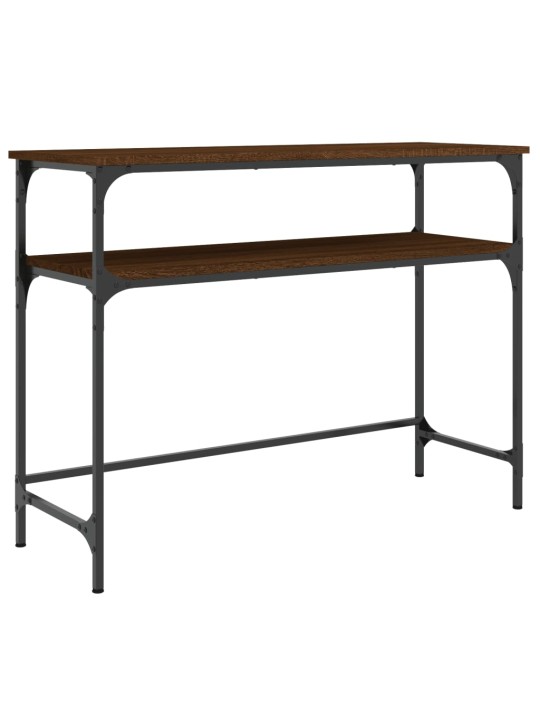 Konsoles galdiņš, brūna koka, 100x35,5x75 cm, inženierijas koks