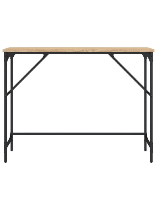 Konsoles galdiņš, koka krāsa, 100x32x75 cm, inženierijas koks