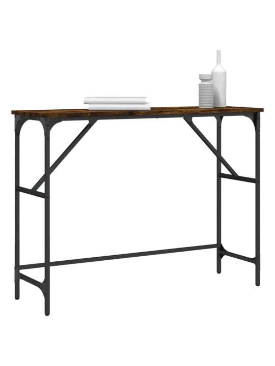 Konsoles galdiņš, koka krāsa, 100x32x75 cm, inženierijas koks