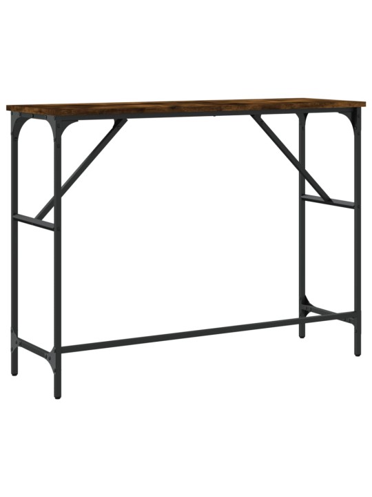 Konsoles galdiņš, koka krāsa, 100x32x75 cm, inženierijas koks