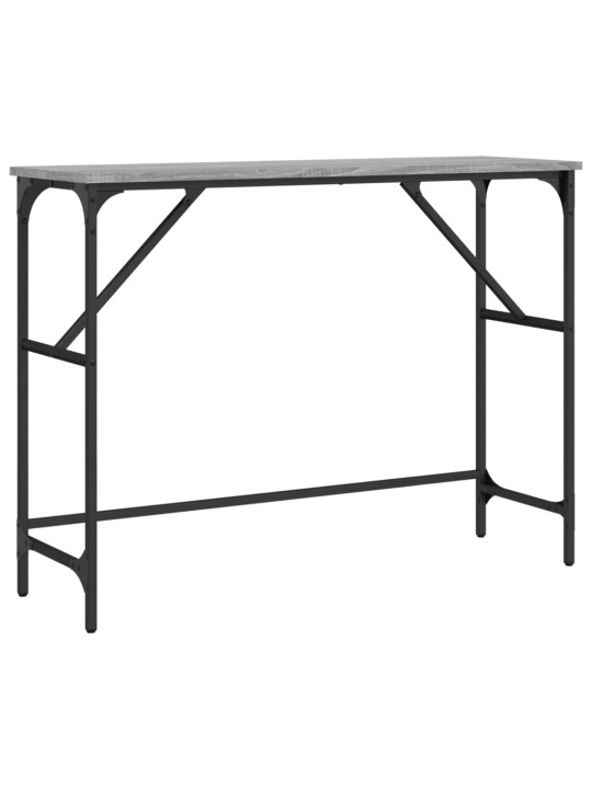 Konsoles galdiņš, pelēcīgs, 100x32x75 cm, inženierijas koks