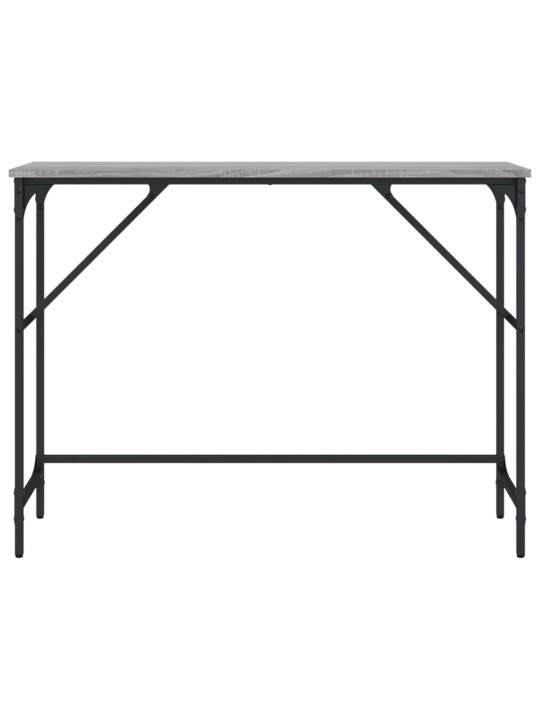 Konsoles galdiņš, pelēcīgs, 100x32x75 cm, inženierijas koks