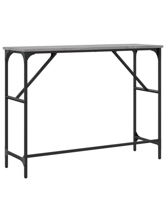 Konsoles galdiņš, pelēcīgs, 100x32x75 cm, inženierijas koks