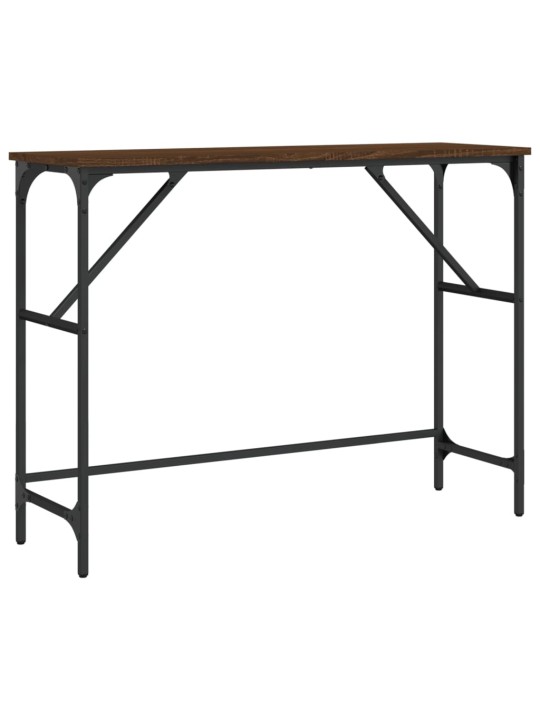 Konsoles galdiņš, brūns, 100x32x75 cm, inženierijas koks