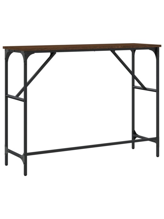 Konsoles galdiņš, brūns, 100x32x75 cm, inženierijas koks