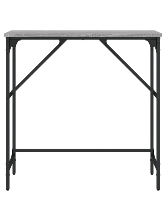 Konsoles galdiņš, pelēcīgs, 75x32x75 cm, inženierijas koks