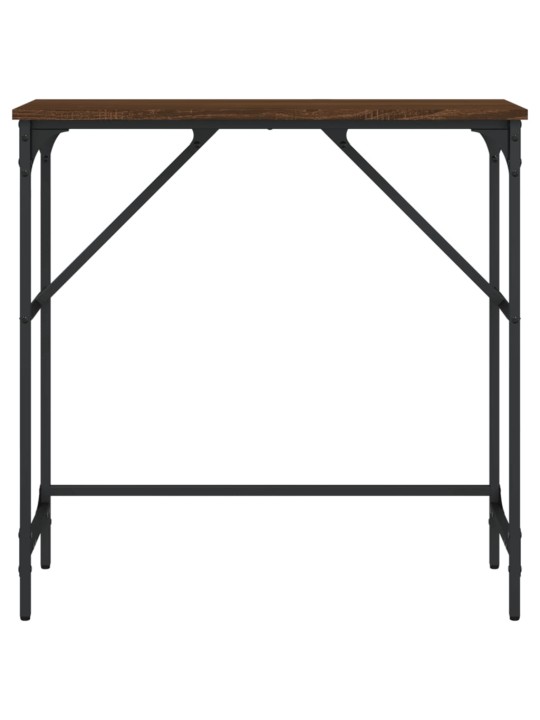 Konsoles galdiņš, brūna koka, 75x32x75 cm, inženierijas koks