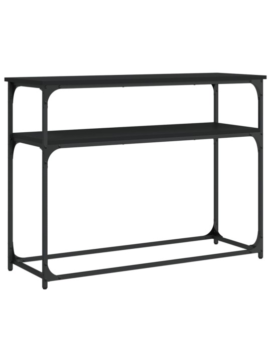 Konsoles galdiņš, melns, 100x35,5x75 cm, inženierijas koks