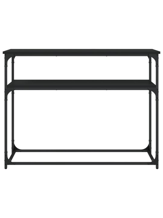 Konsoles galdiņš, melns, 100x35,5x75 cm, inženierijas koks