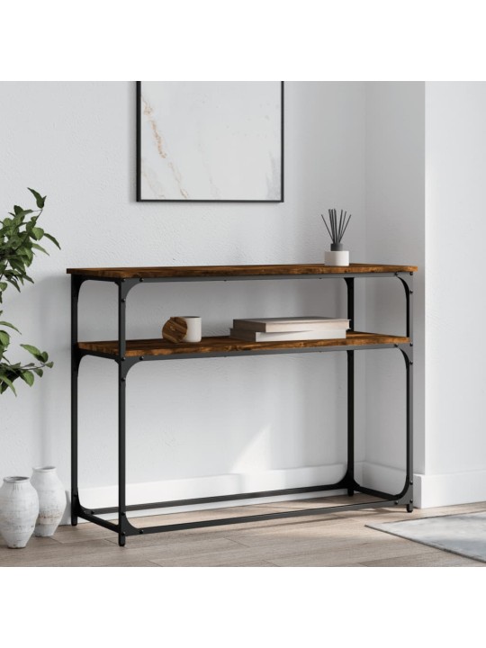 Konsoles galdiņš, ozolkoka, 100x35,5x75 cm, inženierijas koks